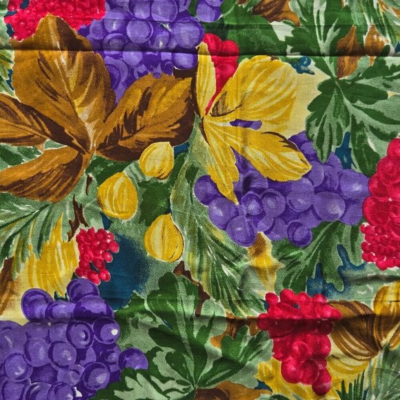 Honey 100% Silk Colorful Floral and Fruit Square Scarf Gifts - Picture 5 of 8